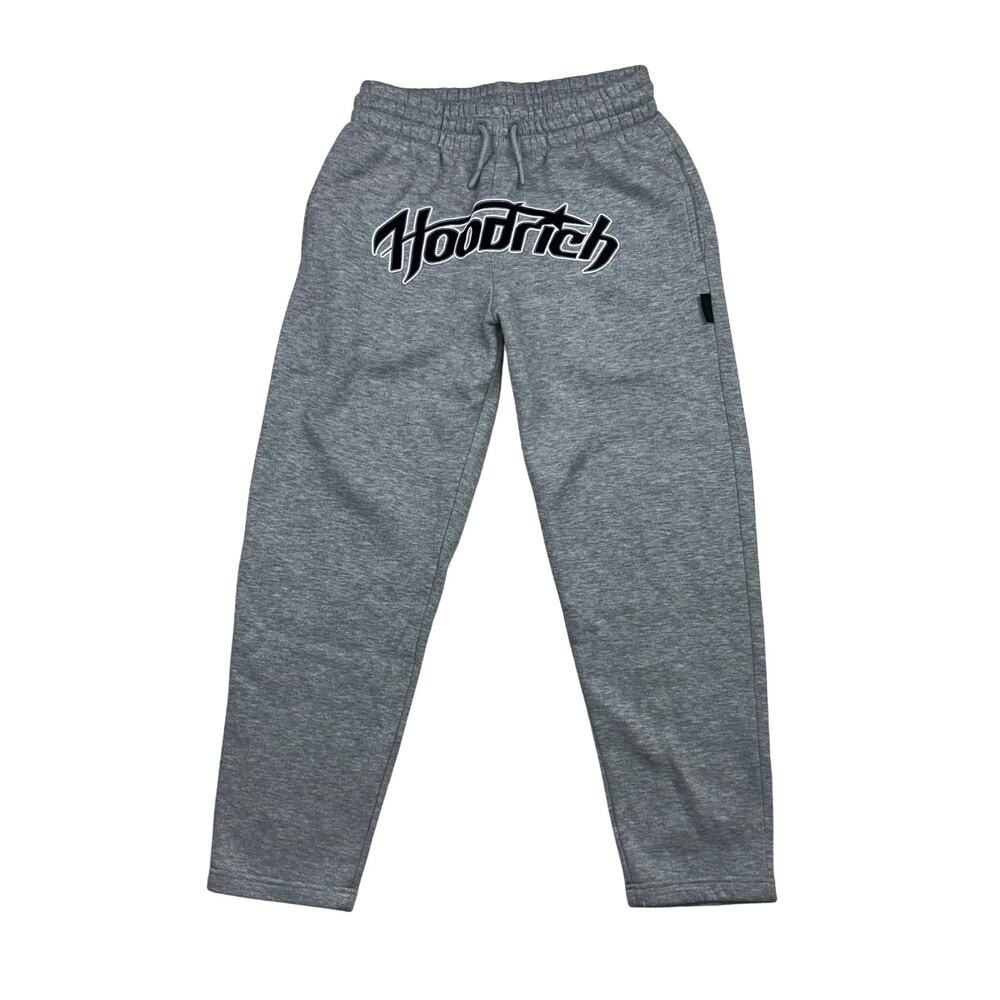Hoodrich Mens Sweatpants Size Small Grey OG Script Logo Joggers Track Pants S